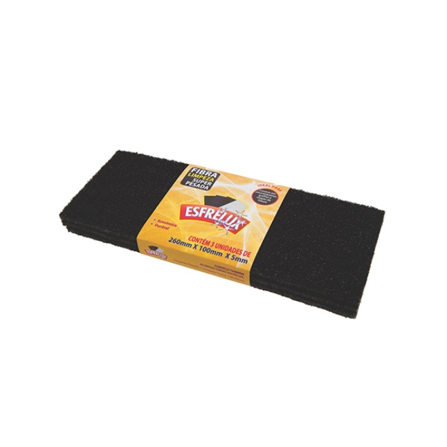 FIBRA ESFRELUX P/ LIMPEZA SUPER PESADA PRETA